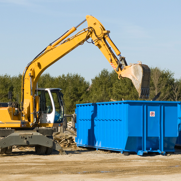 are there any restrictions on where a residential dumpster can be placed in Greenacres